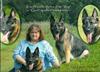 Brenda with her current German Shepherds, Ariel and Garnet